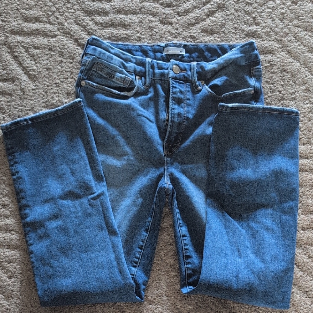 Good American Pull On One Size Fits Size 6-12 Blue Denim Jeans
